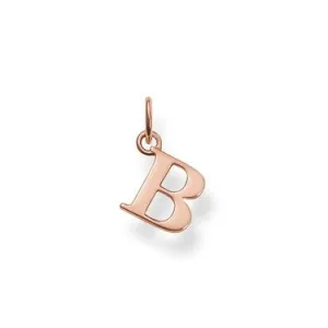 Thomas Sabo Rose Gold Letter B Pendant D