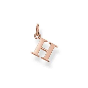 Thomas Sabo Rose Gold Letter H Pendant D
