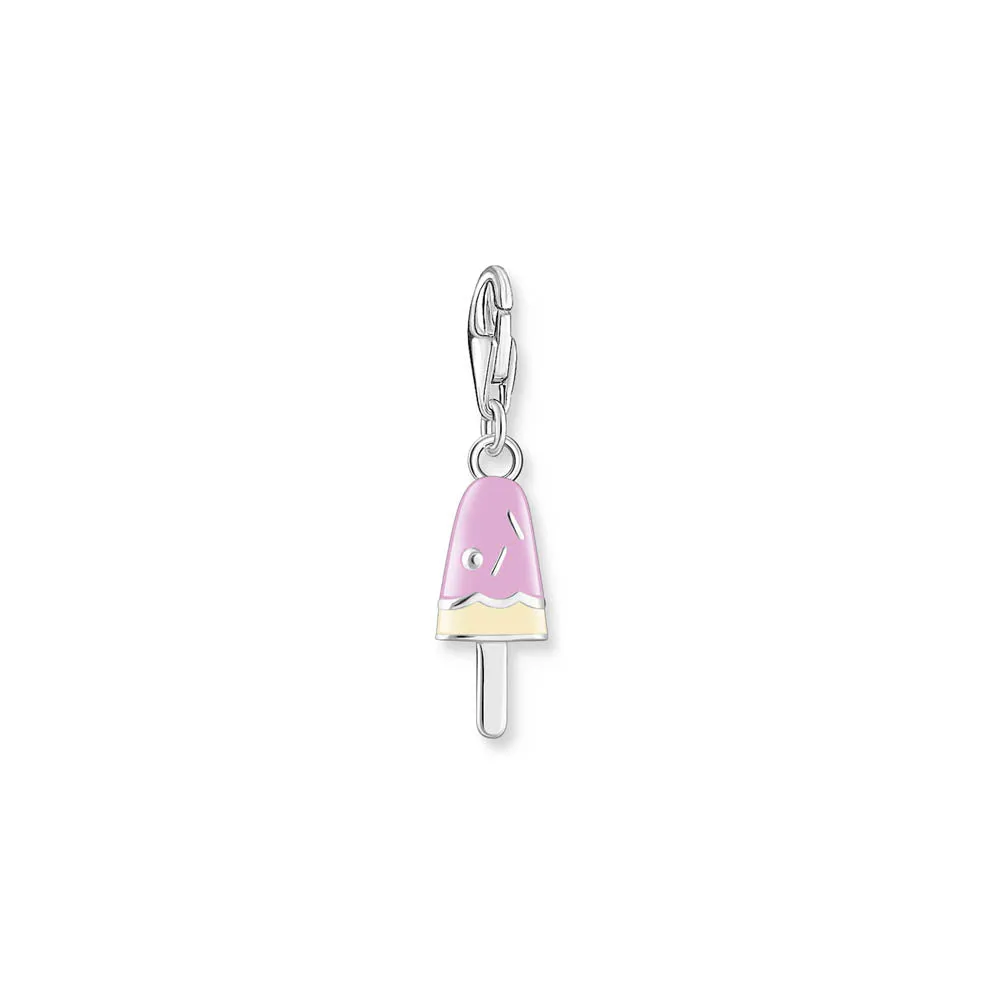 Thomas Sabo Sterling Silver Charmista Enamel Ice Cream CZ Charm