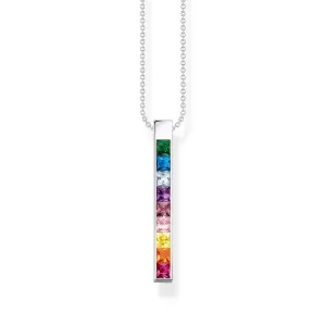 Thomas Sabo Sterling Silver Colourful Stone Necklace