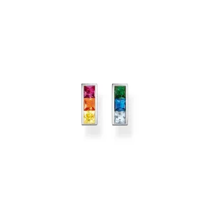 Thomas Sabo Sterling Silver Colourful Stone Stud Earrings