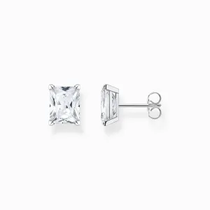 Thomas Sabo Sterling Silver White Stud Earrings