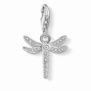 Thomas Sabo Charm Club Sterling Silver CZ Dragonfly Charm D
