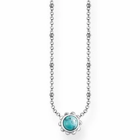Thomas Sabo Glam And Soul Sterling Silver Ethno Turquoise Pendant D