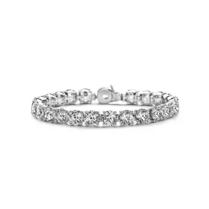 Ti Sento Sterling Silver Cubic Zirconia Tennis Bracelet D