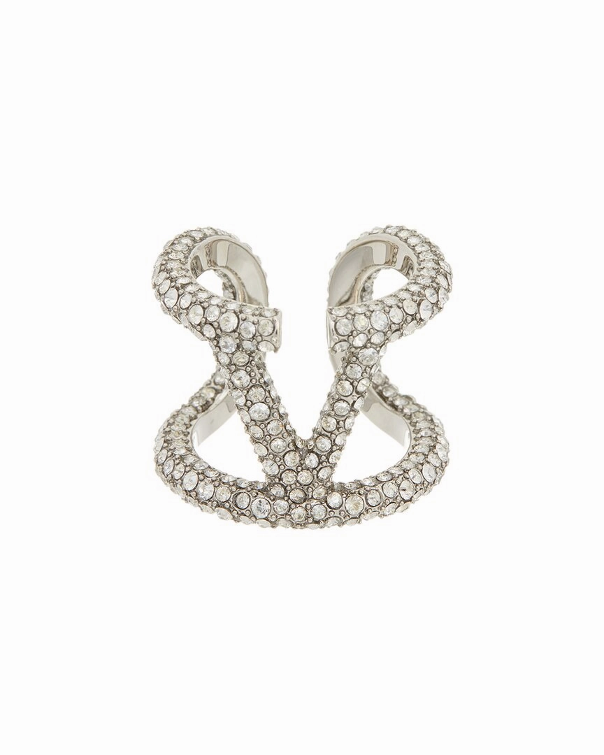 Valentino VLogo Signature Swarovski Ring
