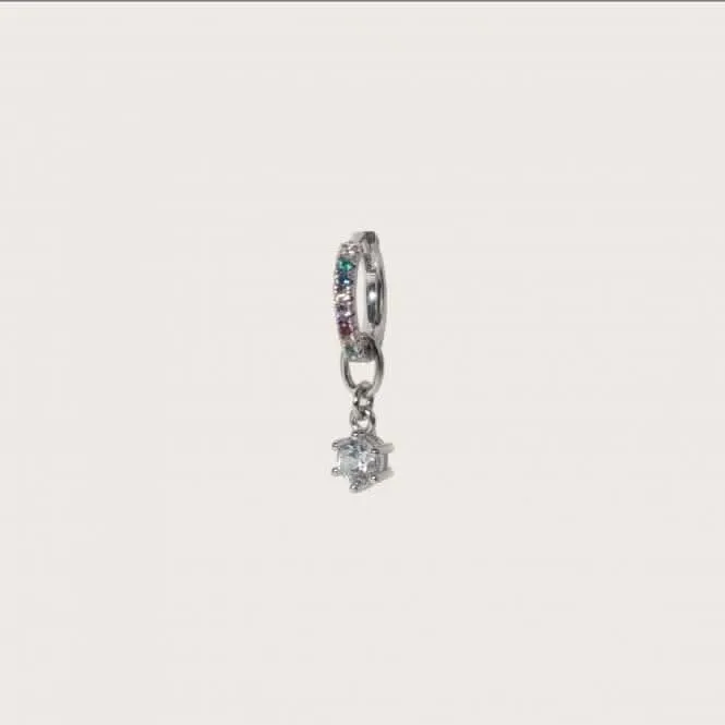 White Zirconia Circolo Uno Earring Charm SJ-CH2371-CZ