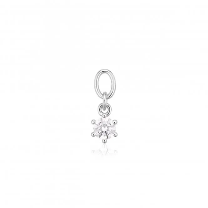 White Zirconia Circolo Uno Earring Charm SJ-CH2371-CZ
