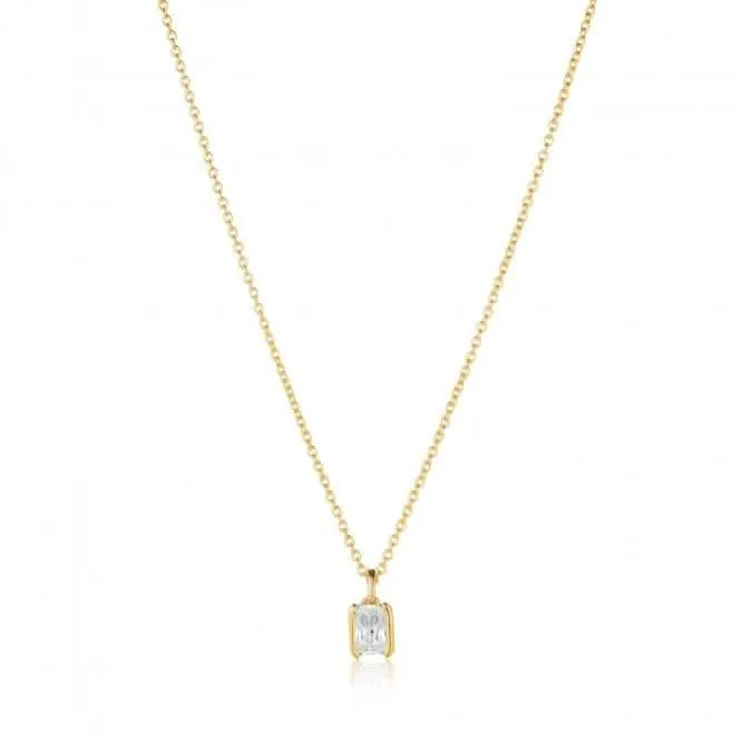 White Zirconia Roccanova Piccolo Necklace SJ-N42260-CZ-YG